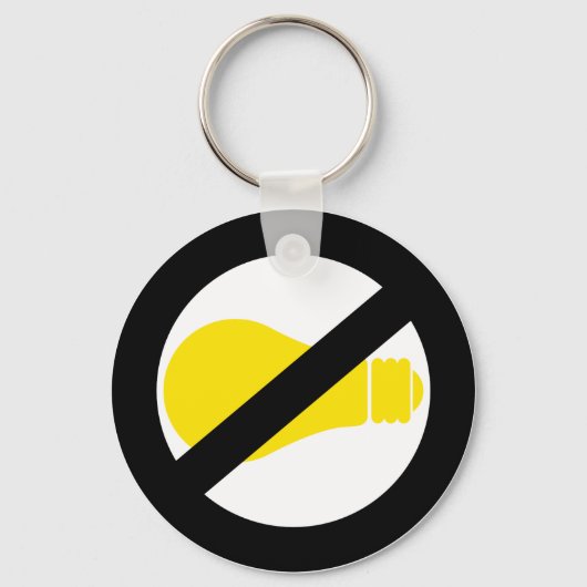 geen gloeilampen sleutelhanger (Voorkant)