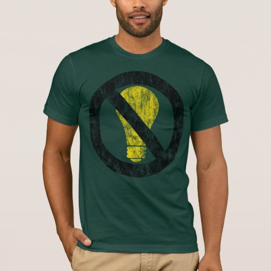 geen gloeilampen t-shirt (Voorkant)