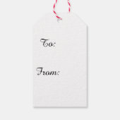 Geen gluiperende kerstman cadeaulabel (Achterkant)