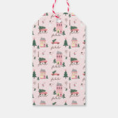 Geen gluren kerst stad & boom  busje cadeaulabel (Achterkant)