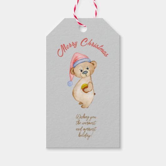 Geen gluren tot Kerstmis Schaap Gift T Cadeaulabel (Voorkant)