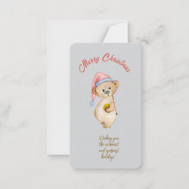 Geen gluren tot Kerstmis Schaap Gift T Notitiekaartje