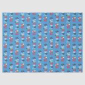 Geen glurende Schattigee grillige Kinder kerst Tissuepapier (Voorkant)