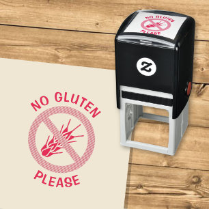 Geen Gluten Bord Zelfinktende Stempel