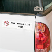 Geen gluten/hittevrij! bumpersticker (Op Truck)