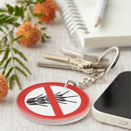 Geen Gluten Sign. Sleutelhanger (Voorkant Rechts)