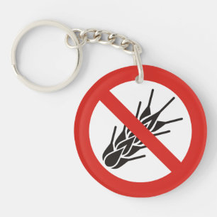 Geen Gluten Sign. Sleutelhanger