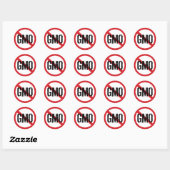 Geen GMO genetisch gemodificeerd voedsel Ronde Sticker (Vel)