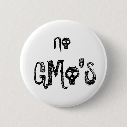 Geen GMo's Ronde Button 5,7 Cm (Voorkant)