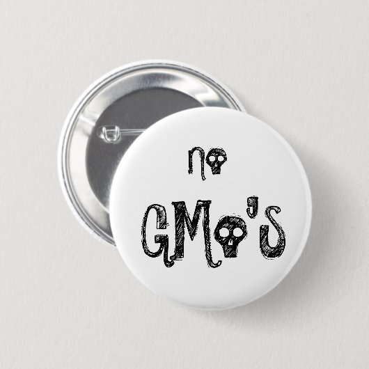 Geen GMo's Ronde Button 5,7 Cm (Voorkant /achterkant)