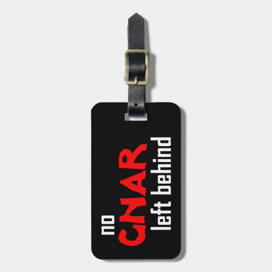 Geen Gnar achtergelaten Bagagelabel (Voorkant verticaal)