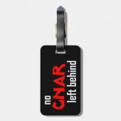 Geen Gnar achtergelaten Bagagelabel (Achterkant verticaal)
