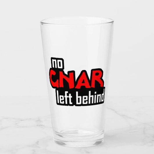 Geen Gnar achtergelaten Glas (Voorkant)