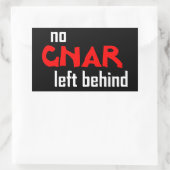 Geen Gnar achtergelaten Rechthoekige Sticker (Tas)