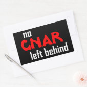 Geen Gnar achtergelaten Rechthoekige Sticker (Envelop)
