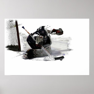 Geen Goal Hockey Goalie Poster