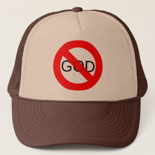 Geen God Anti God Trucker Pet