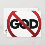 Geen God Briefkaart (Voorkant / Achterkant)