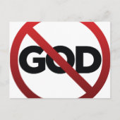 Geen God Briefkaart (Voorkant)