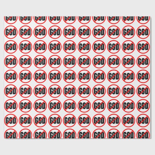 "GEEN GOD " CADEAUPAPIER (Vlak)