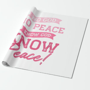 Geen God, Geen Vrede, Ken God, Ken Vrede Schattig Cadeaupapier