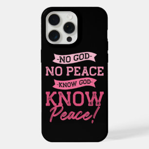 Geen God, Geen Vrede, Ken God, Ken Vrede Schattig iPhone 15 Pro Max Case