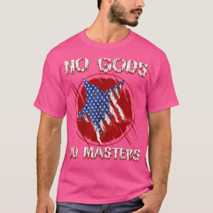 Geen goden geen anarchist vrijwilliger t-shirt