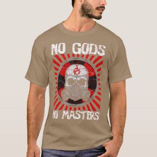 Geen goden geen anarchist vrijwilliger t-shirt