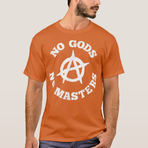 Geen goden geen anarchistische symbolen anarchist t-shirt