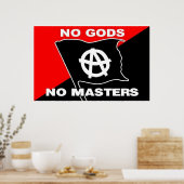 geen goden geen meesters poster (Keuken)