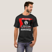 geen goden , geen meesters tegen anarchisme van al t-shirt (Voorkant volledig)