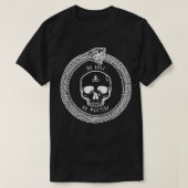 Geen goden geen satanische kruisschedel Ouroboros2 T-shirt (Design voorkant)