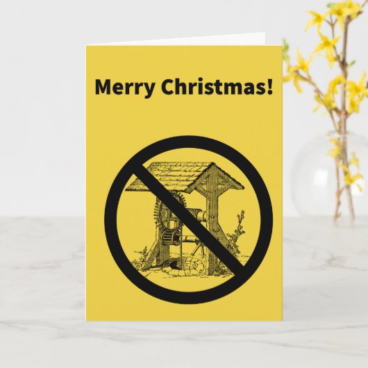 Geen goed kerstmis kaart (Gele Bloem)