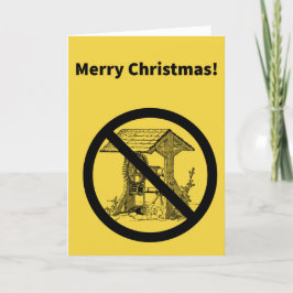 Geen goed kerstmis kaart