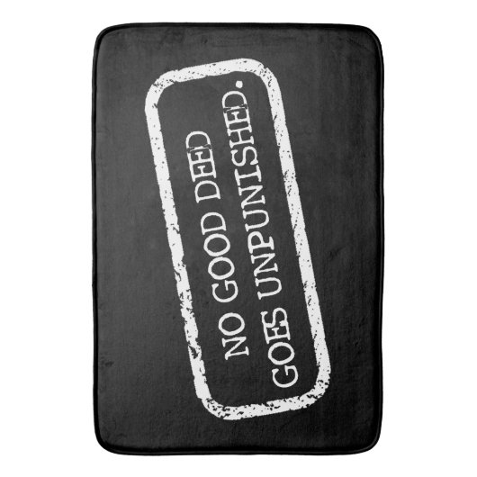 "GEEN GOEDE GEDACHTE GEDACHTE GEDACHTE" BADMAT (Voorkant Verticaal)