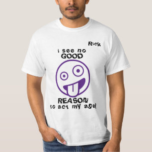 "...geen goede reden..." Emoji Aanpasbare Heren T-shirt