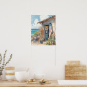 Geen goede visvangst in Bonaire Poster (Keuken)