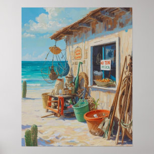 Geen goede visvangst in Bonaire Poster