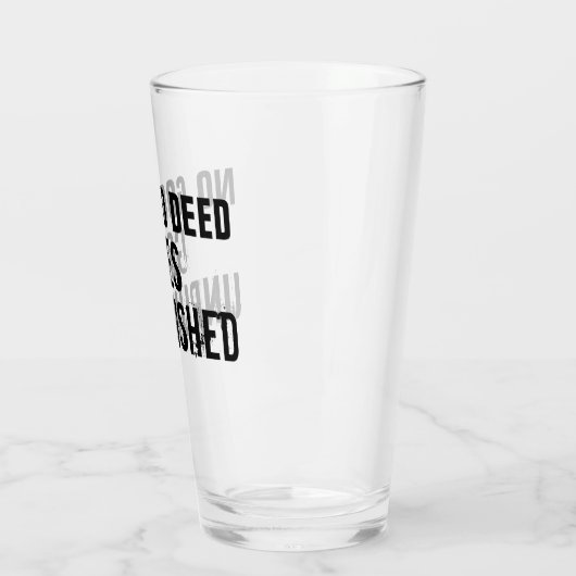 "Geen goede wil ongestraft" Glas (Links)