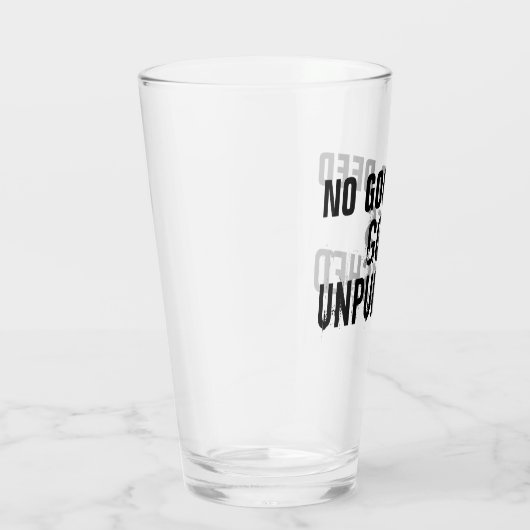 "Geen goede wil ongestraft" Glas (Rechts)