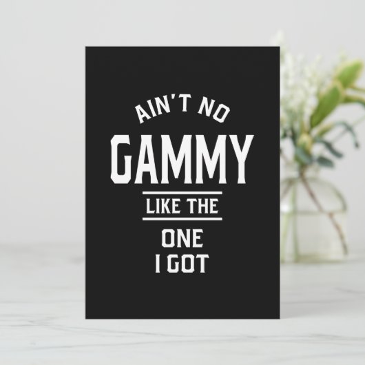 Geen gok zoals ik heb. bedankkaart (Staand voorkant)