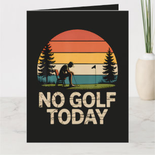 Geen golf vandaag grap grappig verdrietig kaart
