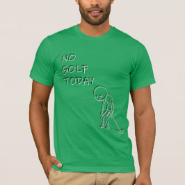 Geen Golf Vandaag - Grappig Minimalistisch Ontwerp T-shirt