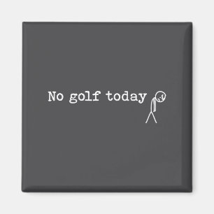 Geen golf vandaag Grappige droevige stokmannetje g Magneet