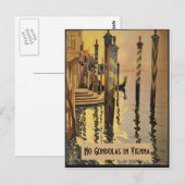 Geen Gondolas Wenen  Venetië Briefkaart (Voorkant / Achterkant)