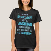 Geen goochelaar - Bricklayer T-shirt (Voorkant)