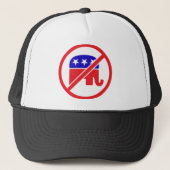 GEEN GOP - ANTI REPUBLICAN ELEPHANT TRUCKER PET (Voorkant)