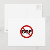 Geen GOP Briefkaart (Voorkant / Achterkant)