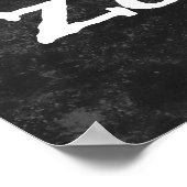 Geen Gossip Zone Black en White Poster (Hoek)