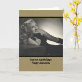 Geen gouden Vintage 1940s Note Kaart (Gele Bloem)